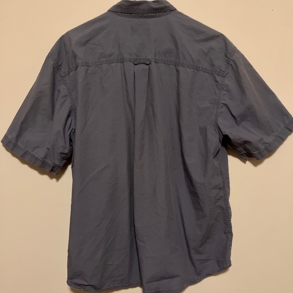 Eddie Bauer Size Large Men Button Up Shirt Blue - Picture 2 of 3